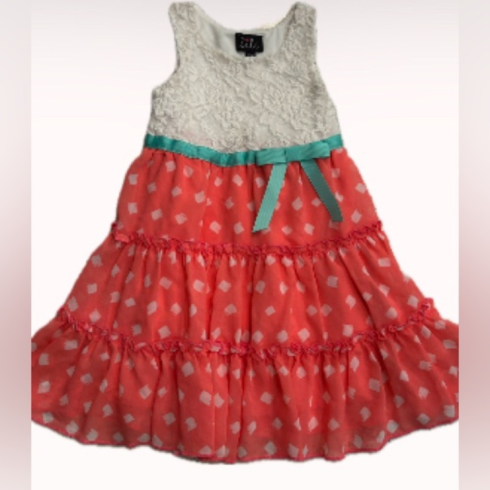 Flirty twirl dress with lace and ruffles